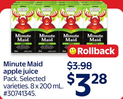 Minute Maid apple juice