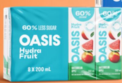 Oasis beverages or juice boxes