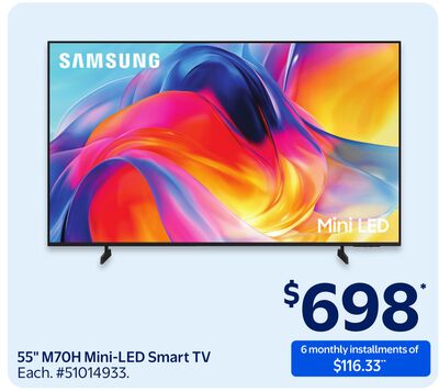 SAMSUNG 55" M7OH Mini-LED Smart TV
