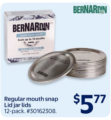 Bernardin Regular mouth snap Lid jar lids