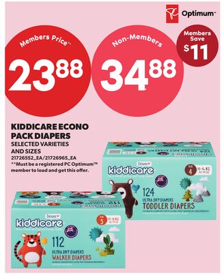 KIDDICARE ECONO PACK DIAPERS