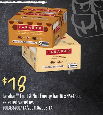 LARABAR™ FRUIT & NUT ENERGY BAR, 16 X 45/48 G