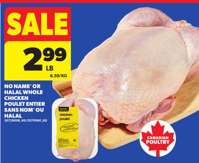 NO NAME® OR HALAL WHOLE CHICKEN