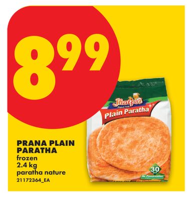 PRANA PLAIN PARATHA, 2.4 KG