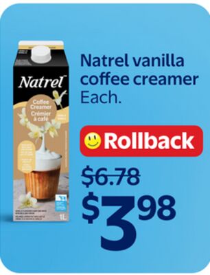 Natrel vanilla coffee creamer