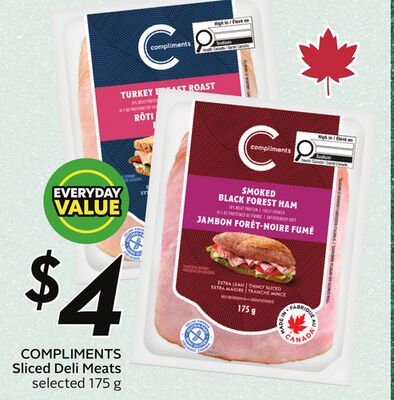 COMPLIMENTS Sliced Deli Meats