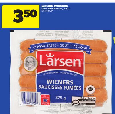 LARSEN WIENERS, 375 G