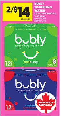 BUBLY SPARKLING WATER, 12X355 ML