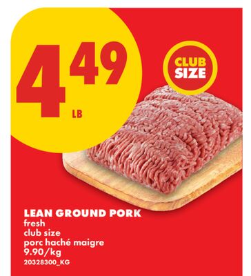 LEAN GROUND PORK