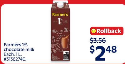 Farmers 1% chocolate milk