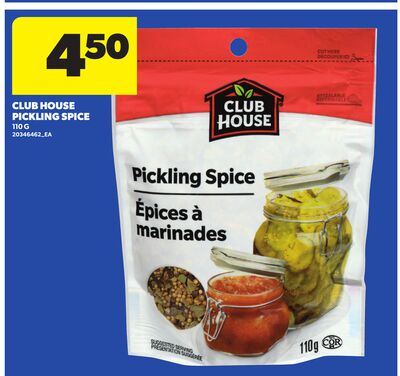 CLUB HOUSE PICKLING SPICE, 110 G