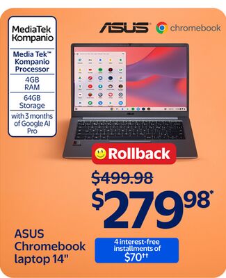 Asus Chromebook Laptop 14"