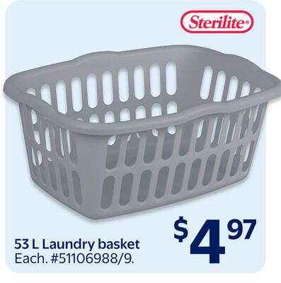 Sterilite 53L Laundry basket