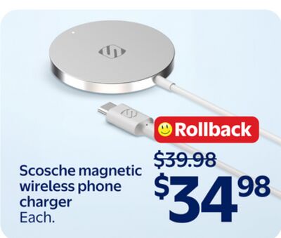 Scosche magnetic wireless phone charger