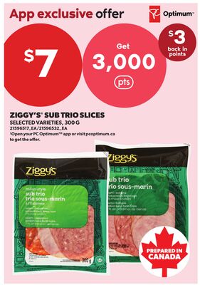 ZIGGY'S® SUB TRIO SLICES, 300 G