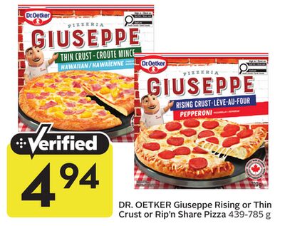 Giuseppe Rising or Thin Crust or Rip'n Share Pizza