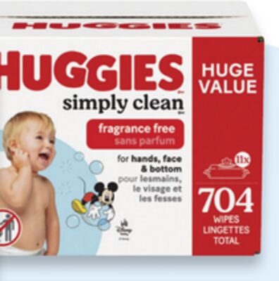 Huggies 11x wipes