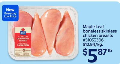 Maple Leaf boneless skinless chicken breasts