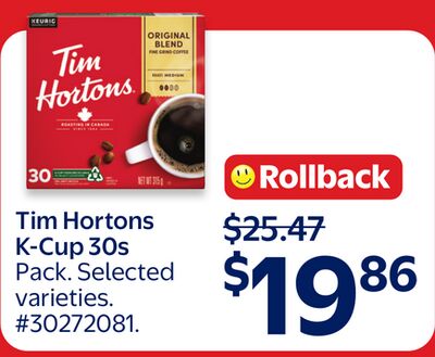 Tim Hortons K-Cup 30s