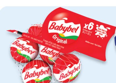 Mini Babybel Cheese 6-pack or The Laughing cow Spreadable cheese 8-pack