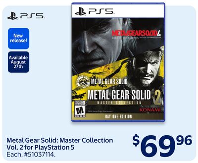 PS5 Metal Gear Solid: Master Collection Vol. 2 for PlayStation 5