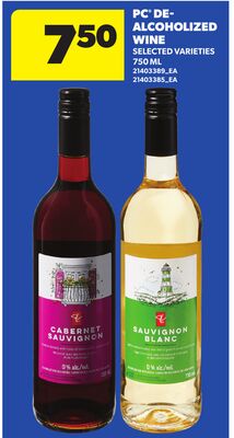 PC® DE- ALCOHOLIZED WINE, 750 ML