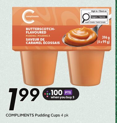COMPLIMENTS Pudding Cups