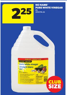 NO NAME® PURE WHITE VINEGAR, 4 L