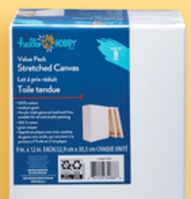 Hello Hobby stretched canvases