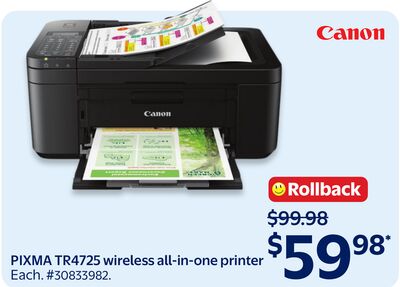 Canon PIXMA TR4725 wireless all-in-one printer