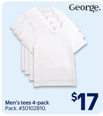 George Men's tees 4-pack