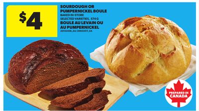 SOURDOUGH OR PUMPERNICKEL BOULE, 574 G