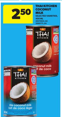 THAI KITCHEN COCONUT MILK, 400 ML