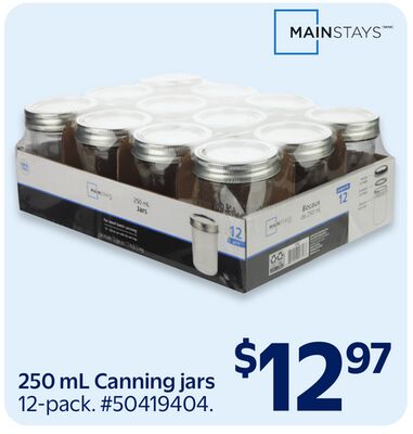 MAINSTAYS 250 mL Canning jars