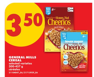 GENERAL MILLS CEREAL, 300-437 G