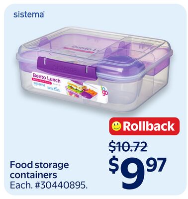 Sistema Food storage containers