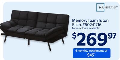 Memory foam futon