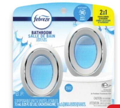 Febreeze Air or bathroom air freshener 2-pack