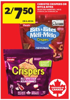 CHRISTIE CRISPERS OR BITS & BITES, 145 G