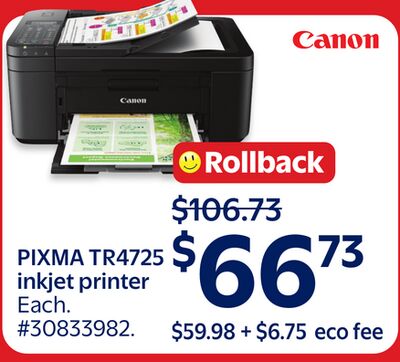 PIXMA TR4725 inkjet printer