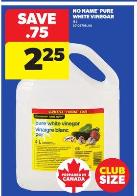 NO NAME® PURE WHITE VINEGAR 4 L