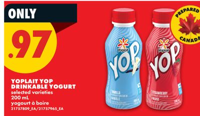 YOPLAIT YOP DRINKABLE YOGURT, 200 ml