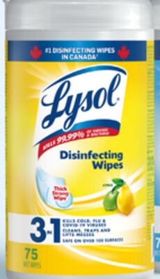 Lysol wipes 75s - 84s