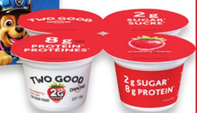 Two Good yogurt cups