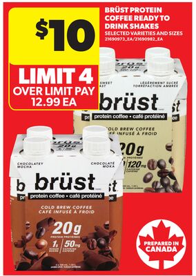 BRÜST PROTEIN COFFEE READY TO DRINK SHAKES