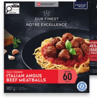 Our Finest appetizers or meatballs