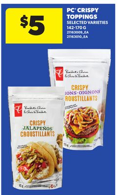 PC® CRISPY TOPPINGS, 425 - 500 G
