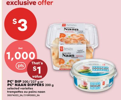 PC® DIP, 200/227 g or PC® NAAN DIPPERS, 200 g