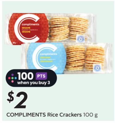 COMPLIMENTS Rice Crackers