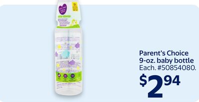 Parent's Choice 9-oz. baby bottle
